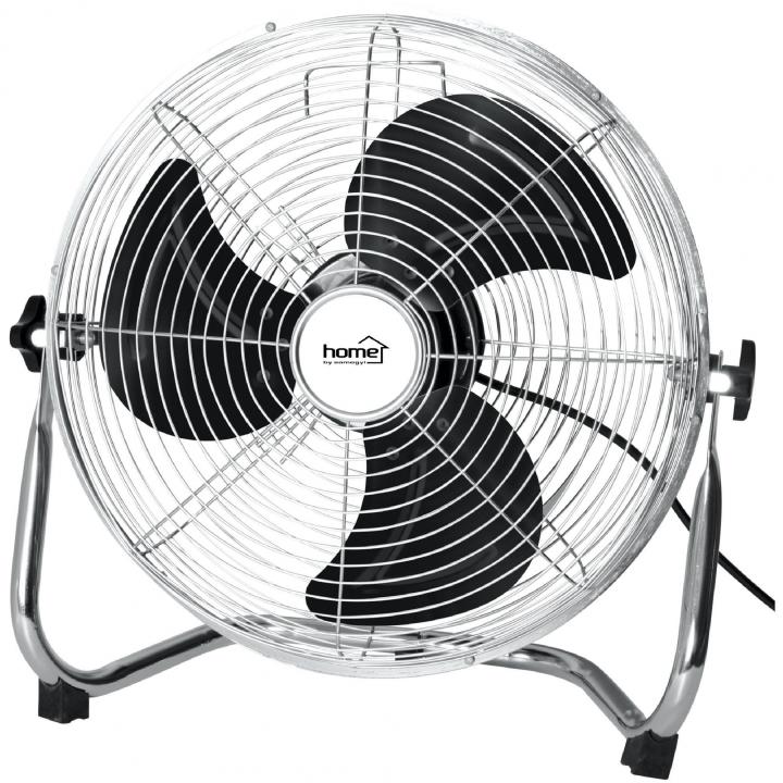 home pvr 50 padlóventilátor, 120 w, 3 fokozat, 50 cm es lapátátmérő, állítható fejdőlésszög, fém lapátok, fém rács