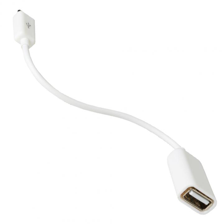 home sa 044 microusb otg kábel, usb a aljzat, microusb b dugó, 2,1a, 16cm, 480 mbps
