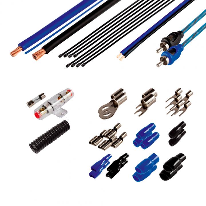 sal sa 333 autó hifi kábel szett, 1000 w, 80 a, 20 mm2 42 darabos