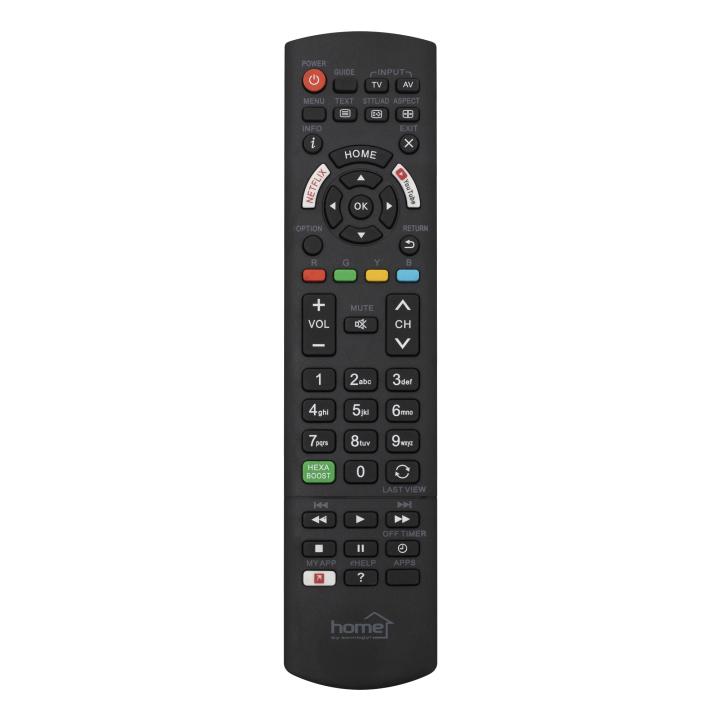 home urc pan panasonic távirányító, panasonic márkájú smart tv készülékekhez, nem igényel beállítást