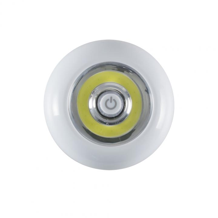 home gl 05 elemlámpa, 1 x 3 w cob led, 4200 k, hidegfehér, nyomógombos, öntapadós felület