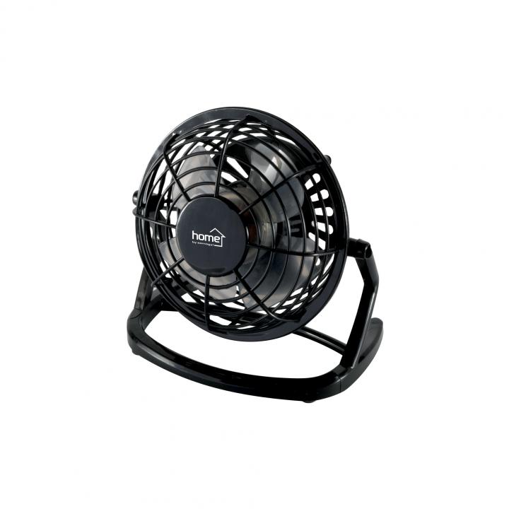 home tf 10 usb asztali ventilátor, 2,5 w, 10 cm es lapátátmérő, 1 fokozat, 1,4 m usb vezeték, fekete