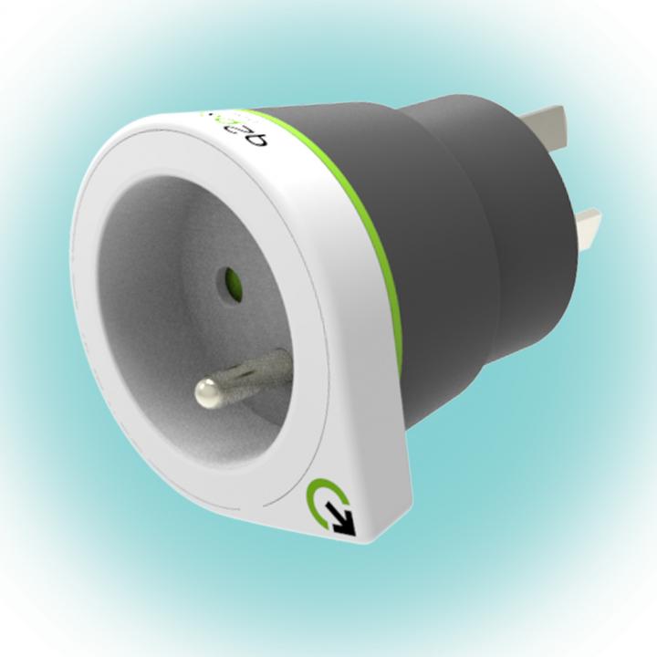 q2power 1.200220 utazóadapter, france to australia, indulási ország: fr, célország: aus/chi