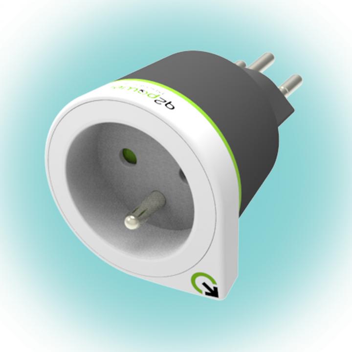 q2power 1.200230 utazóadapter, france to switzerland, indulási ország: fr, célország: ch
