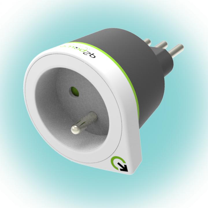 q2power 1.200240 utazóadapter, france to italy, indulási ország: fr, célország: it
