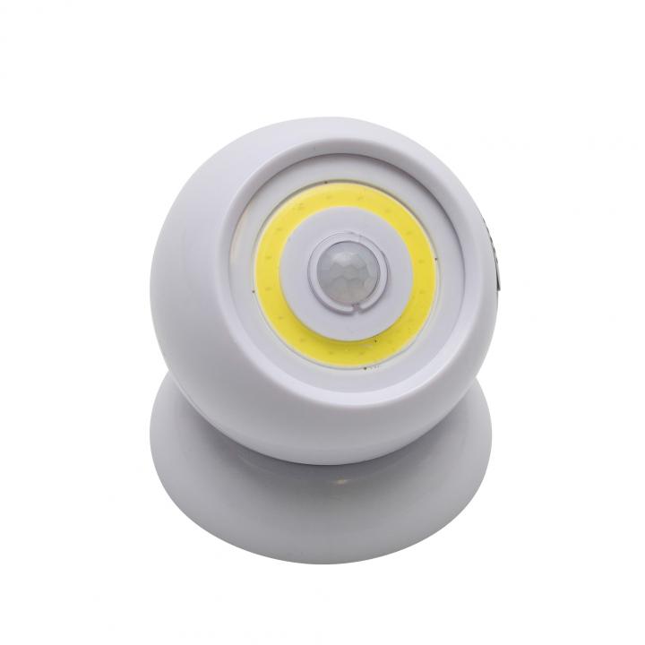 home pnl 5 led mozgásérzékelős lámpa, 2 w cob led, forgatható, melegfehér, mágneses, 3 üzemmód