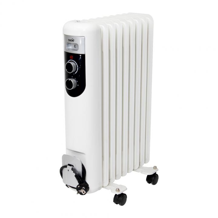 home fkos 9 m elektromos olajradiátor, 800w/1200w/2000w, 9 tagú, fehér