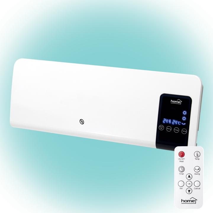 home fkf 59201 fali ventilátoros fűtőtest, 1000w/2000w, stop program, távirányító, fehér