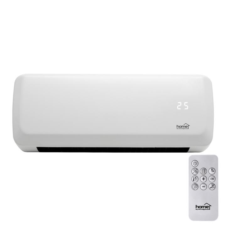 home fkf 42201 fali elektromos ventilátoros fűtőtest, 1000w/2000w, heti program, távirányító, fehér