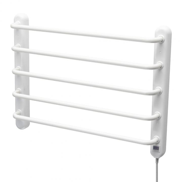 home ftw 4 fali fűtött elektromos törölközőszárító, 90w, ipx1 védelem, fehér