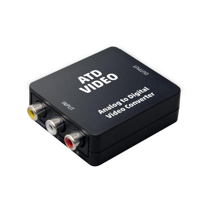 home atd video analóg digitális videóátalakító, rca hdmi, usb a miniusb tápkábel