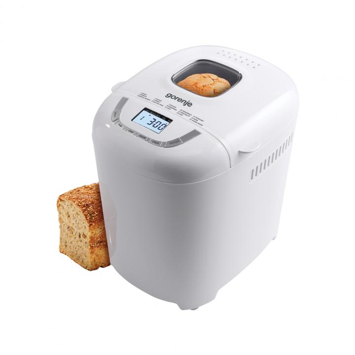 gorenje bm910wii kenyérsütő, 550 w, max. 900 g os kenyér, 15 program, 1 dagasztókar, lcd kijelző