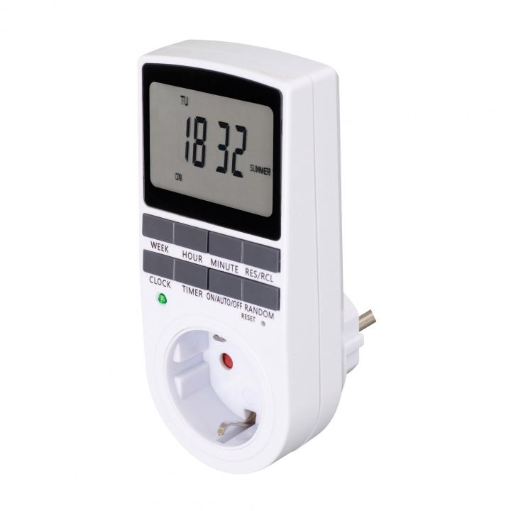 home td 011 digitális beltéri időzítő óra, napi 10 program, 15 féle napkombinációban, heti ismétlés, beépített memóriavédelem, 250 v, 3680 w