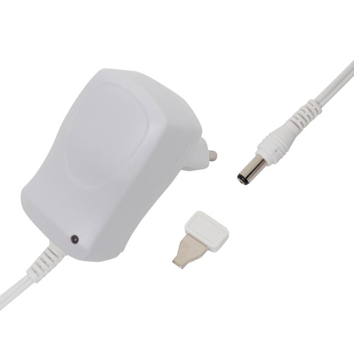home mw ma06/g+ hálózati adapter, 600 ma áramfelvételig, ideális 3 12 v os készülékekhez, szabályozható feszültség, led visszajelző, fix csatlakozó