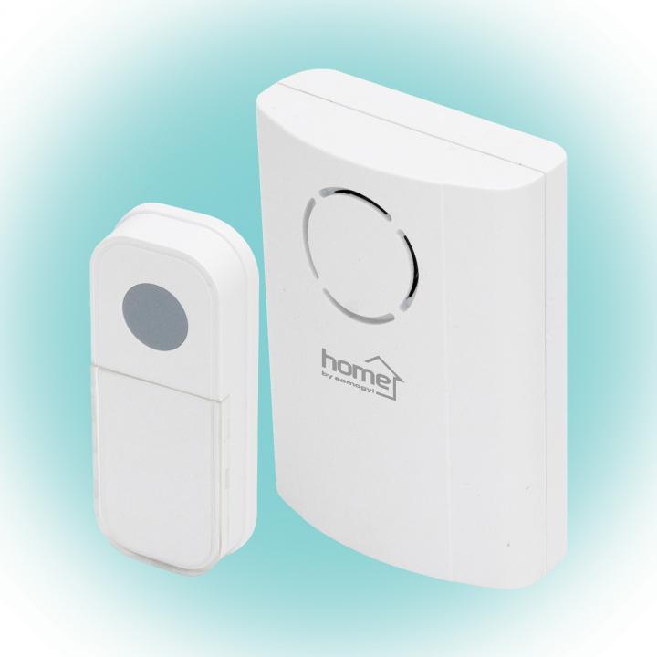 home db 1030dc vezeték nélküli csengő, 100m hatótáv, 36 dallam, 433,92mhz, zavarvédelem, elemes tápellátás
