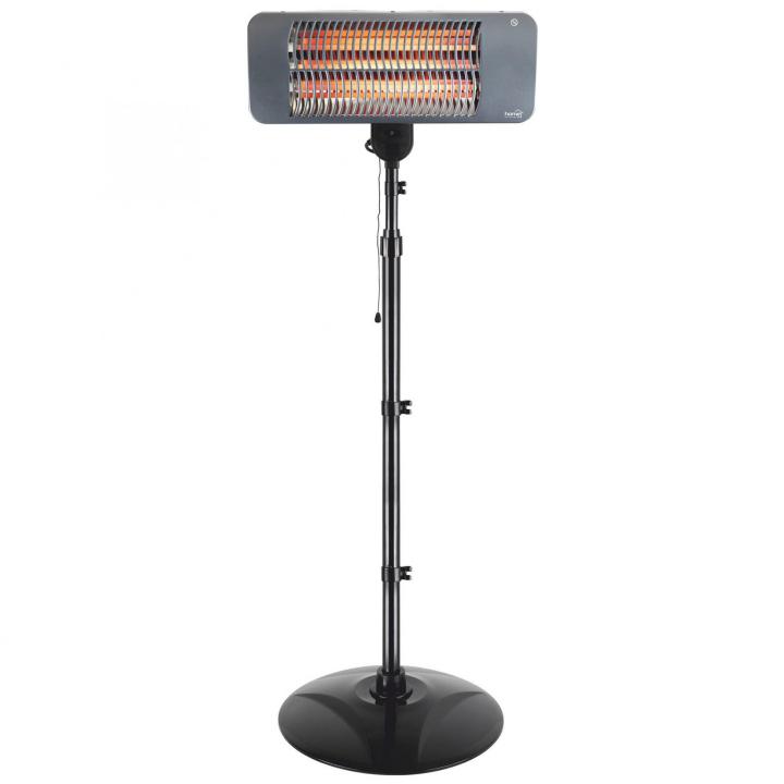 home fk 272 álló karccsöves kültéri hősugárzó, 650w/1350w, ipx4 védelem