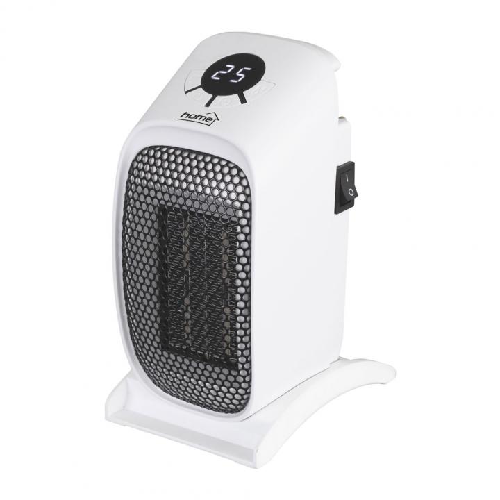 home fkh 400 hordozható elektromos mini kerámia fűtőtest, 400w, elektronikus termosztát, fehér
