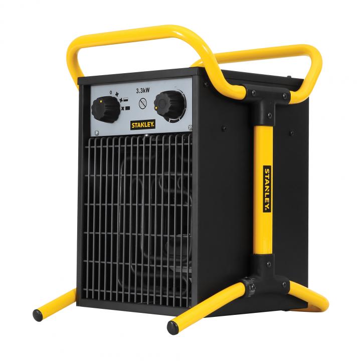 stanley st 033 240 e hordozható elektromos ventilátoros ipari fűtőtest, 1650w/3300w, ipx4 védelem