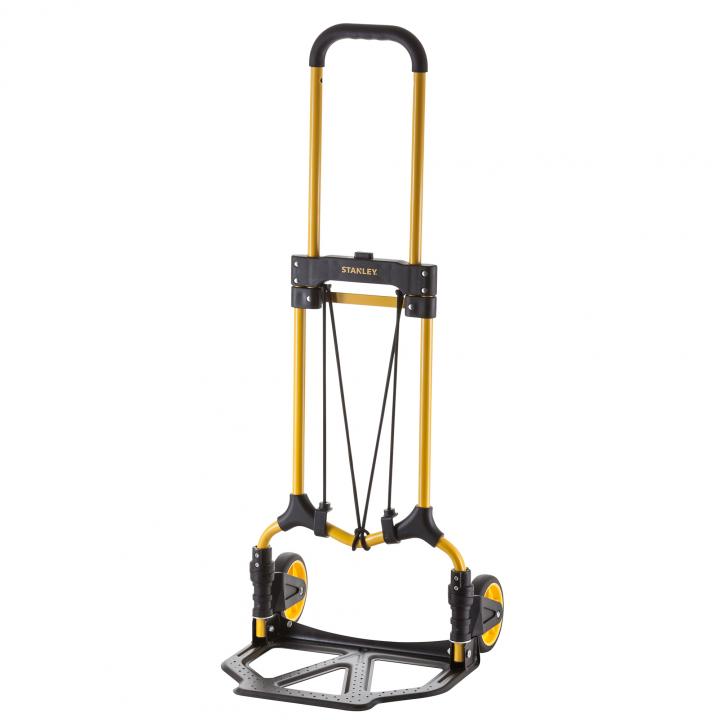 stanley sxwtd ft580 összecsukható molnárkocsi, 70 kg teherbírás, acél váz és rakodófelület, erős gumizsinór, tömege 3,9 kg