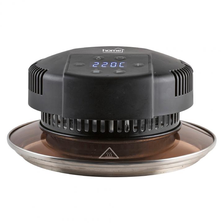home hg ls 1000 forró levegős sütőfedél, teljesítmény 1000 w, 45 °c – 220 °c ig állítható hőmérséklet, max. ∅24 cm edényméret