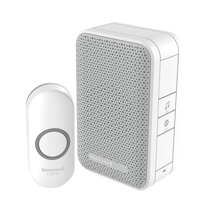 honeywell home dc311np2 vezeték nélküli csengő, 150m hatótávolság, 4 dallam, ip55 védett nyomógomb, 230v tápellátás