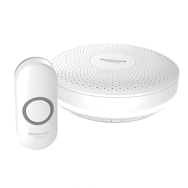 honeywell home dcr313n vezeték nélküli csengő, 150m hatótáv, 84 db, 6 dallam, led jelzőfény, ip55, 868 mhz
