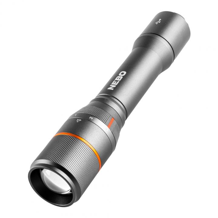 nebo neb flt 0020 g davinci 2000 zseblámpa, 2000 lm 200 lm, 4 funkció, ip67, 4x zoom, powerbank funkció, 2000 mah