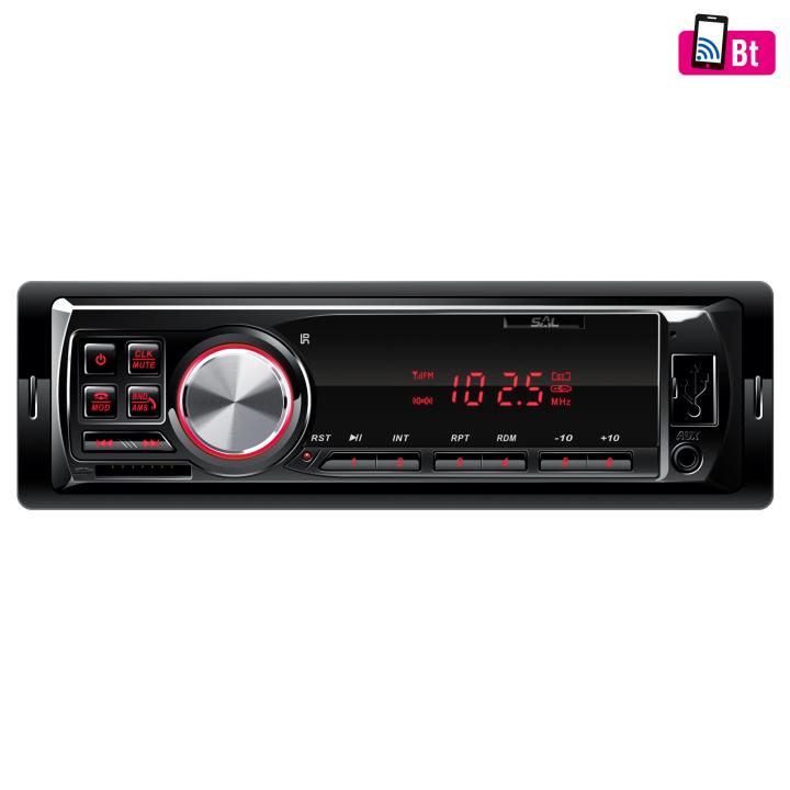 sal vbt 1100/rd autórádió, 4 x 45 w, 4 rca, fm, bt, usb, sd, aux, piros led kijelző és gombok
