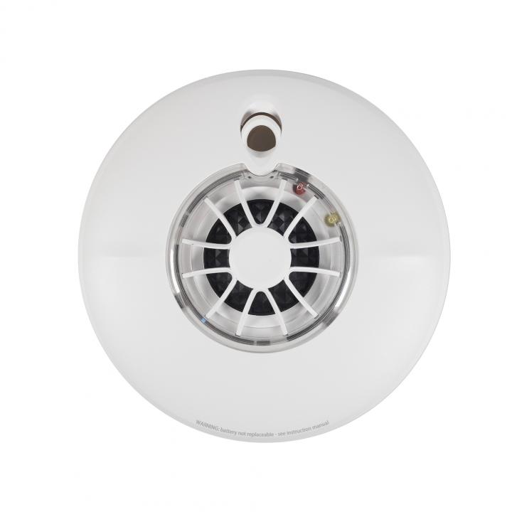 fireangel ht 630 neut thermistek hőérzékelő, beépített, nem cserélhető lítium elem, 10 év várható üzemidő, w2 modulal hálózatba kapcsolható, fehér