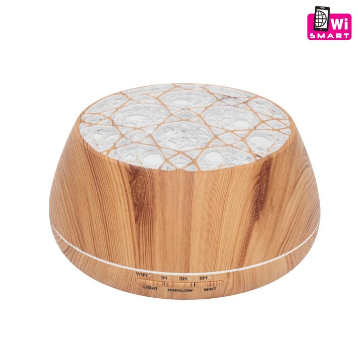 home ad 400 wifi aromadiffúzor, bluetooth hangszóró, tuya smart kompatibilis, 400 ml kapacitás, önállóan is használható világítás, tartozék hálózati adapter