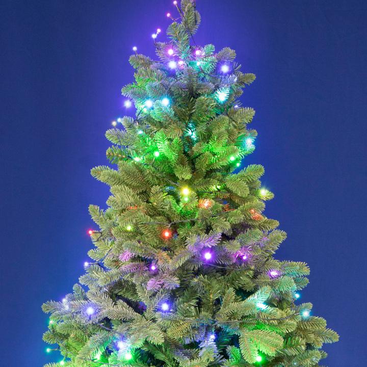 isparkle leds198v led es fényfüzér, 19,7 m / 198 db rgb led, applikációval vezérelhető, smart, kül és beltéri kivitel