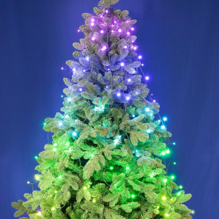 isparkle leds144c app led es fényfüzérköteg, 144 db rgb led, applikációval vezérelhető, smart, kül és beltéri kivitel