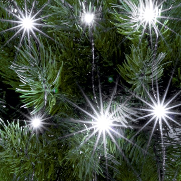 home ml 50/wh micro led es fényfüzér, 4,9 m / 50 db hidegfehér micro led, állófényű, kapcsolható és időzíthető, átlátszó vezeték, elemes, beltéri kivitel