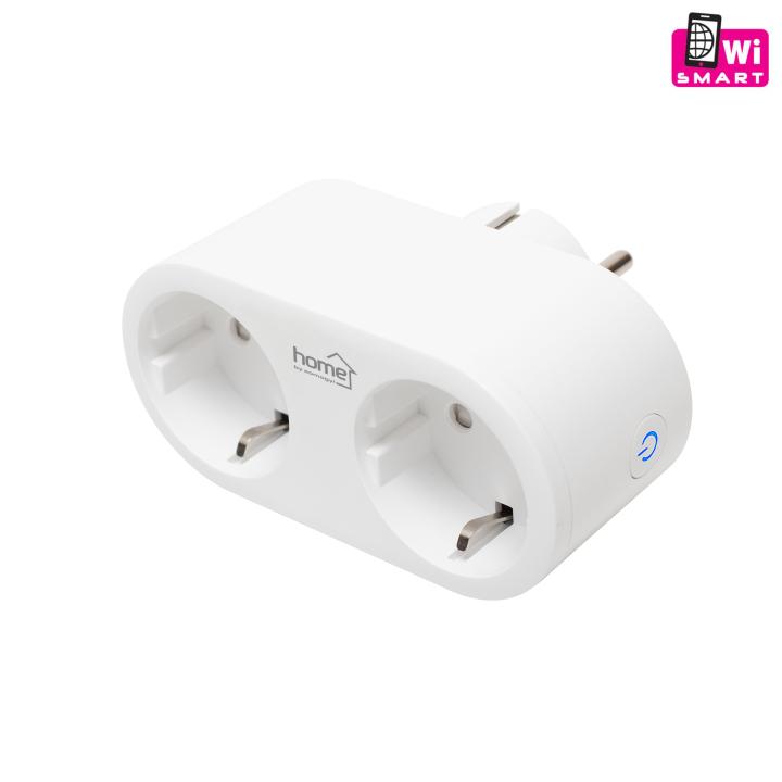 home nvs 32 pro smart elosztó, smart life alkalmazással távolról vezérelhető, 2 db földelt aljzat gyermekvédelemmel, wi fi 2,4 ghz 802.11 b/g/n