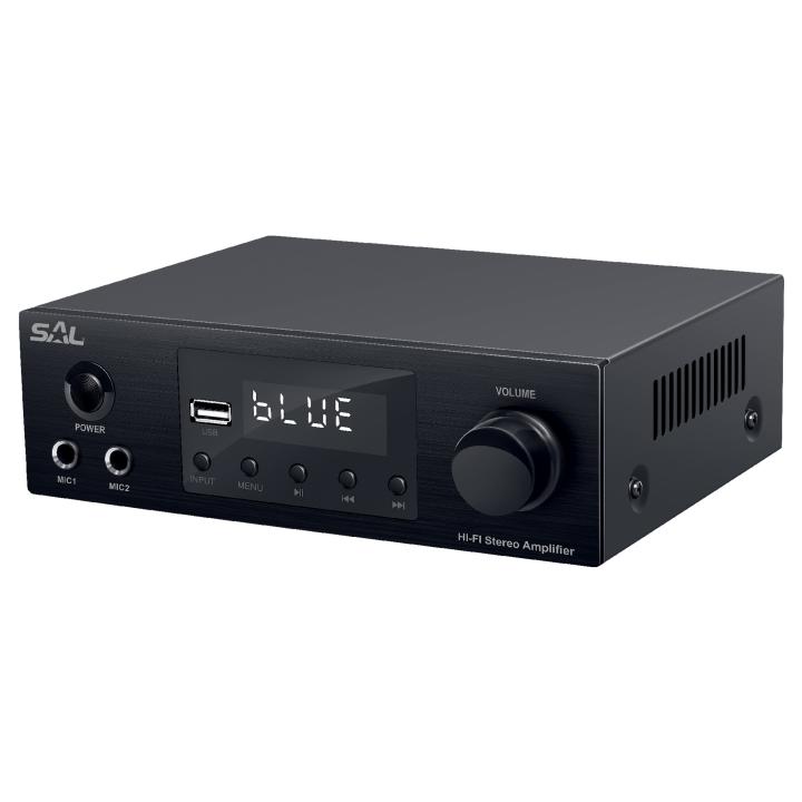 sal bta 250 sztereó multimédia erősítő, 2x50 wmax / 4 8 ohm, bt, fm rádió, usb, aux