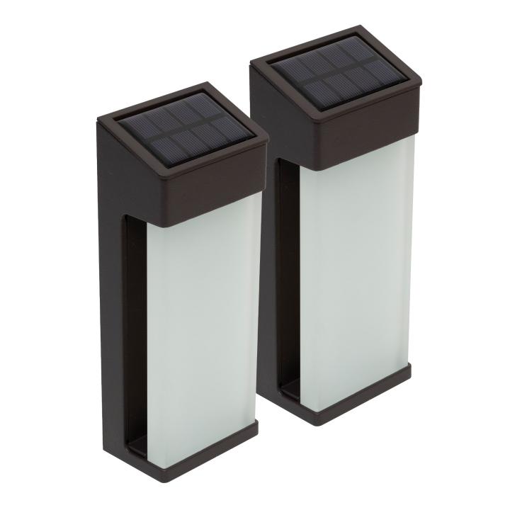 home mx 655/2 napelemes fali lámpa, 2 db smd led, napelem és töltő, automatikus