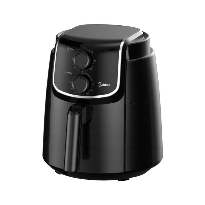 midea mf tn35d air fryer, forrólevegős fritőz, 3,5 literes sütőkosár, állítható hőmérséklet 200 °c ig, 1500 w, fekete