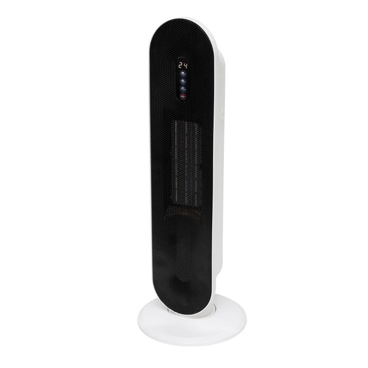 home fk 54 álló elektromos kerámia fűtőtest, 1400w/2000w, oszcillálás, elektronikus termosztát, távirányító, fehér