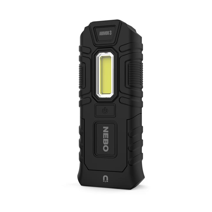 nebo armor 3 szerelő és zseblámpa, ne6526, 360 lm 40 lm, ipx7, direct to red funkció, acélcsipesz, mágneses talp, 3 üzemmód