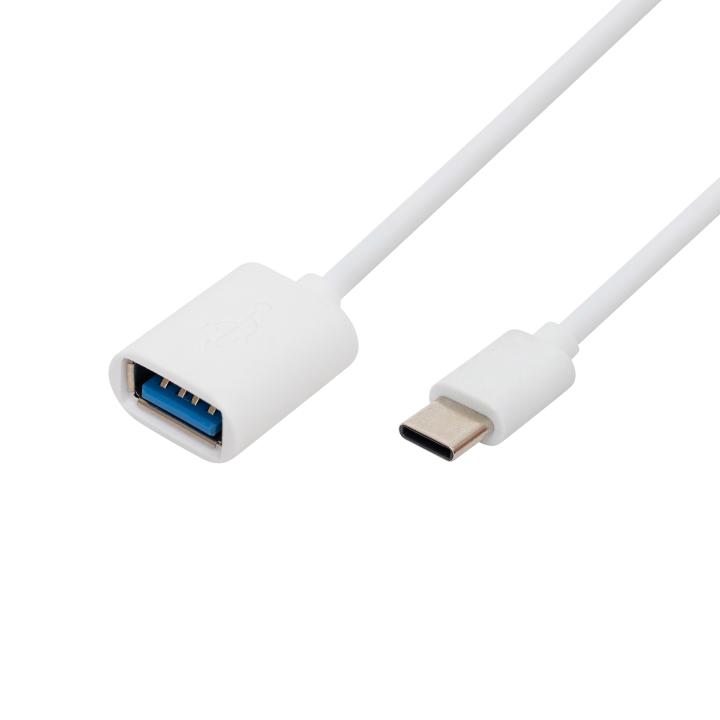 home usbc otg kábel, usb c dugó, usb a aljzat, kétirányú, 16cm, 2,1a, 480 mbps