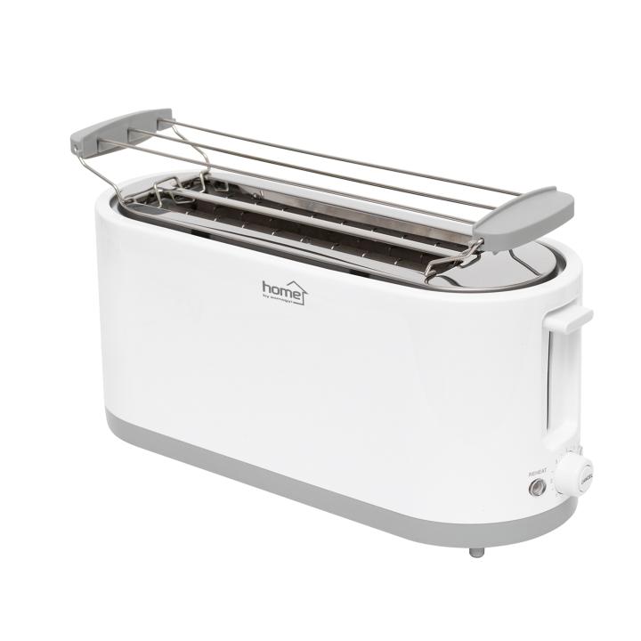 home hg kp 42 4 szeletes kenyérpirító, 1400 w, cooltouch, 7 fokozat, zsemlemelegítő, fehér
