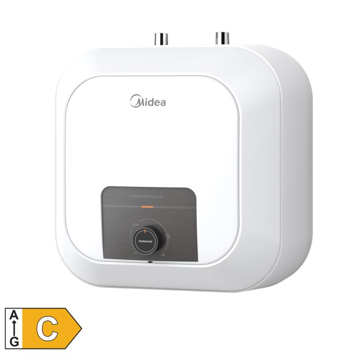 midea elektromos vízmelegítő, bojler, 2500 w, 30 liter, konyhapult alá szerelhető, ipx4, zománcozott, 30 75 °c, 0,75 mpa