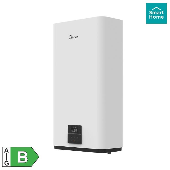 midea d100 20ed6 smart elektromos vízmelegítő, bojler, 2000 w, 93 liter, applikációval vezérelhető, 2 víztartály, led kijelző