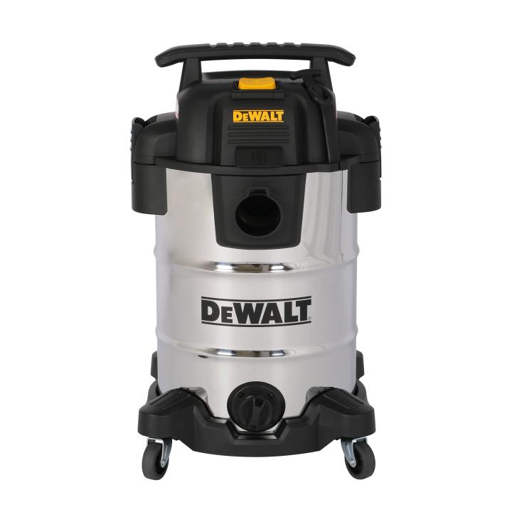 dewalt dxv30sapta száraz nedves porszívó, rozsdamentes váz, készülékcsatlakozóval, 30 liter, 15 kpa, 37,8 l/s, 8 tartozék, 1050 w