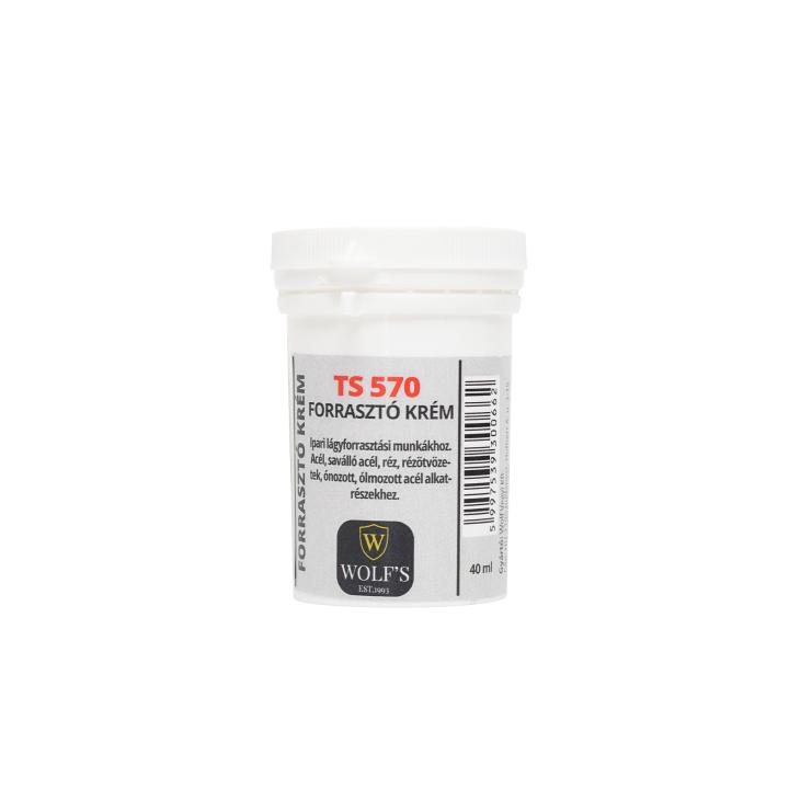 home ts 570/40 forrasztókrém, savmentes erős tisztító és folyósító szer ipari lágyforrasztási munkákhoz, réz, ón, acél és saválló acél lágyforrasztásánál, 40ml