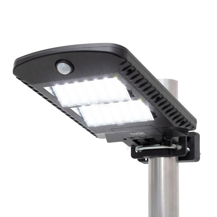 home flp1002solar napelemes led reflektor, 1000 lm, pir mozgásérzékelő, 120° 5m, 2 x 28 db hidegfehér smd led, energiatakarékos, fém + műanyag, ip44