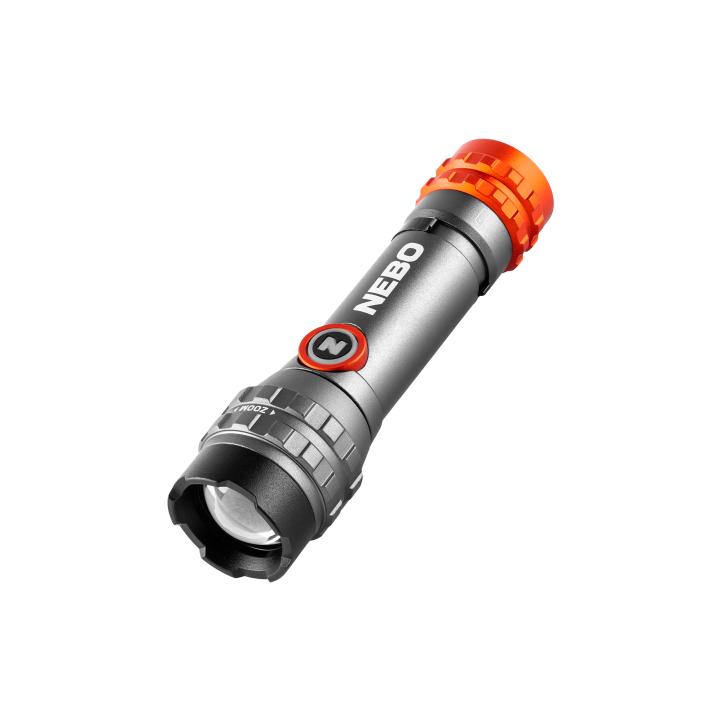 nebo davinci™ 450l flex elemlámpa, 6x os zoom, alumínium test, ipx4, 600mah li ion akku, max. 450 lumen