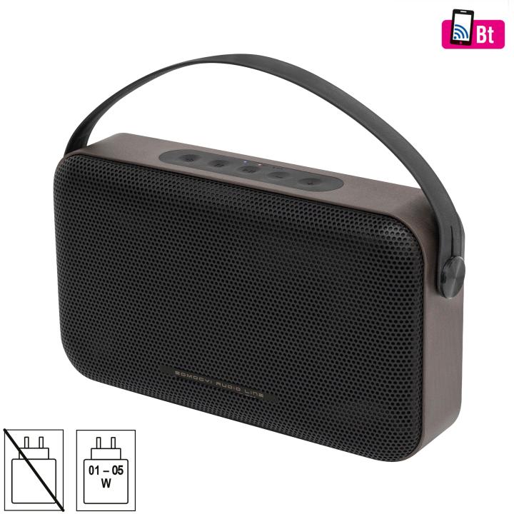 sal bt4000 vezeték nélküli hangszóró, 2 x 8 w, bass reflex, aux, beépített mikrofon, soft touch gombok,~18 h üzemidő, tartozék usb c kábel