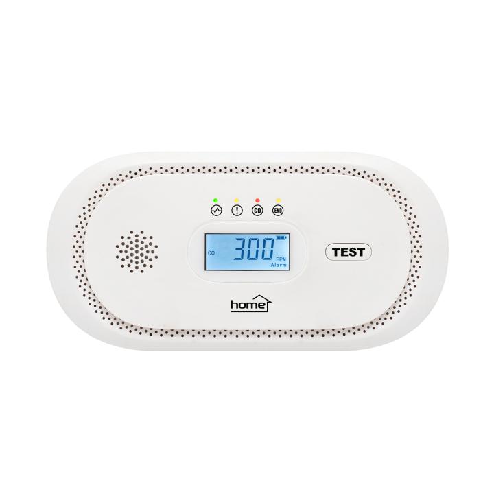 home co10lcd szén monoxid vészjelző, lcd kijelző , elemes, 2 év elem élettartam, 10 év érzékelő élettartam