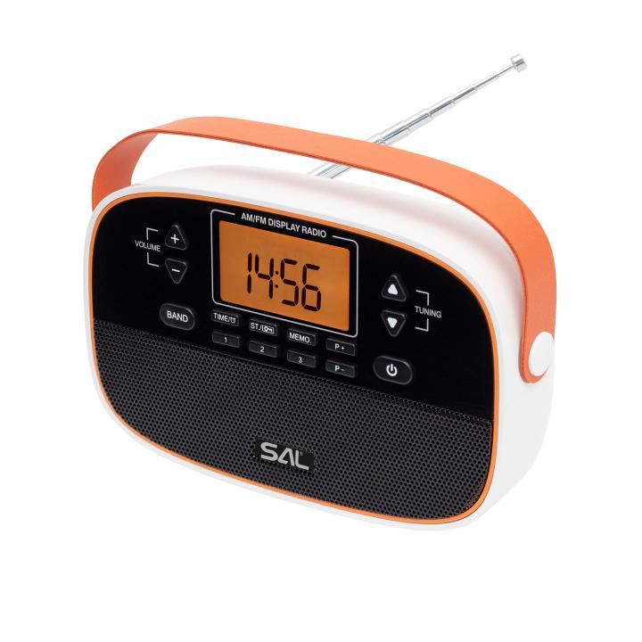 sal rpr4lcd táskarádió, am fm automatikus hangolás, 2x40 programhely, órakijelzés